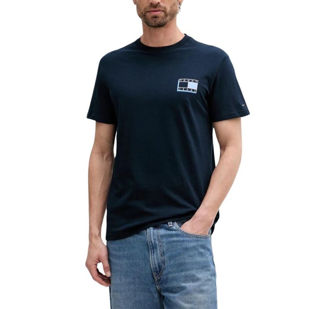 Tommy Hilfiger Jeans Blue Recycled Cotton Men's T-Shirt